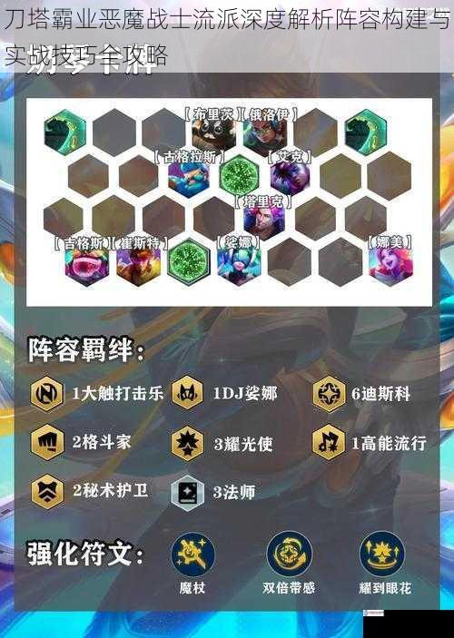 刀塔霸业恶魔战士流派深度解析阵容构建与实战技巧全攻略