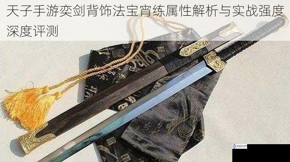 天子手游奕剑背饰法宝宵练属性解析与实战强度深度评测