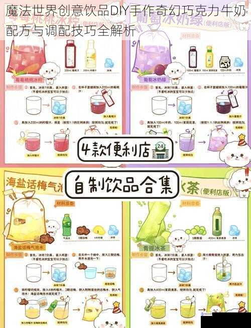 魔法世界创意饮品DIY手作奇幻巧克力牛奶配方与调配技巧全解析