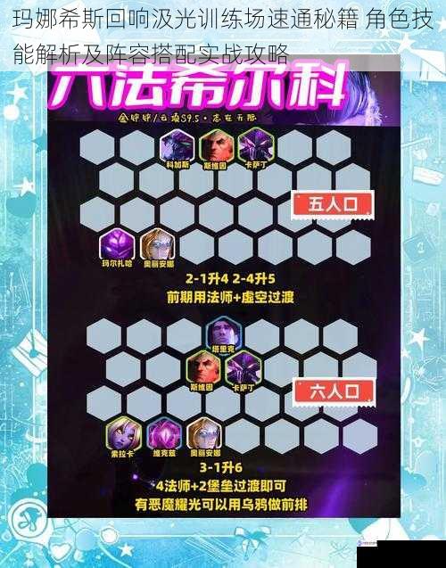 玛娜希斯回响汲光训练场速通秘籍 角色技能解析及阵容搭配实战攻略