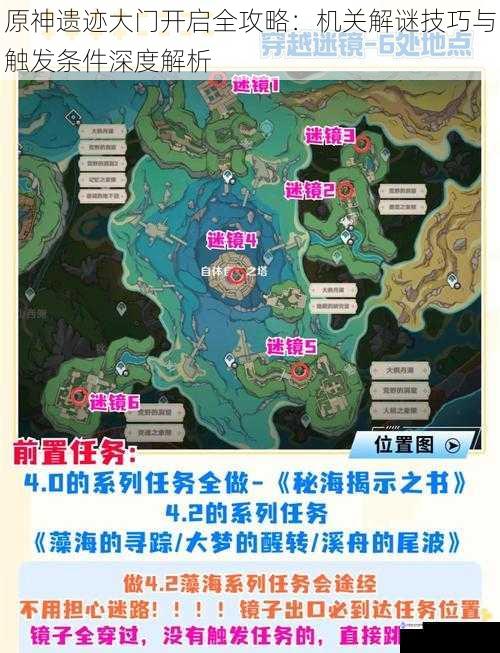 原神遗迹大门开启全攻略：机关解谜技巧与触发条件深度解析