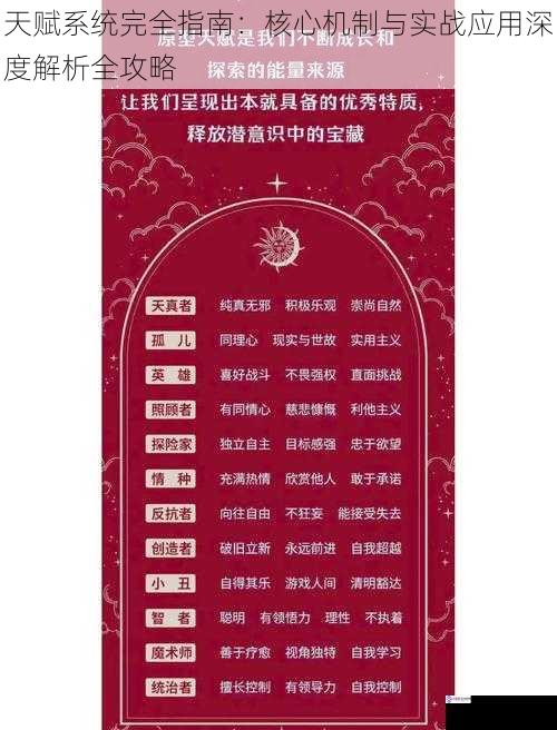 天赋系统完全指南：核心机制与实战应用深度解析全攻略